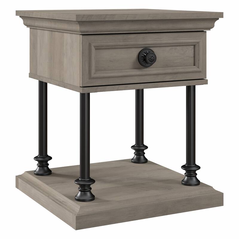 Coliseum Designer End Table with Storage by Bush Furniture