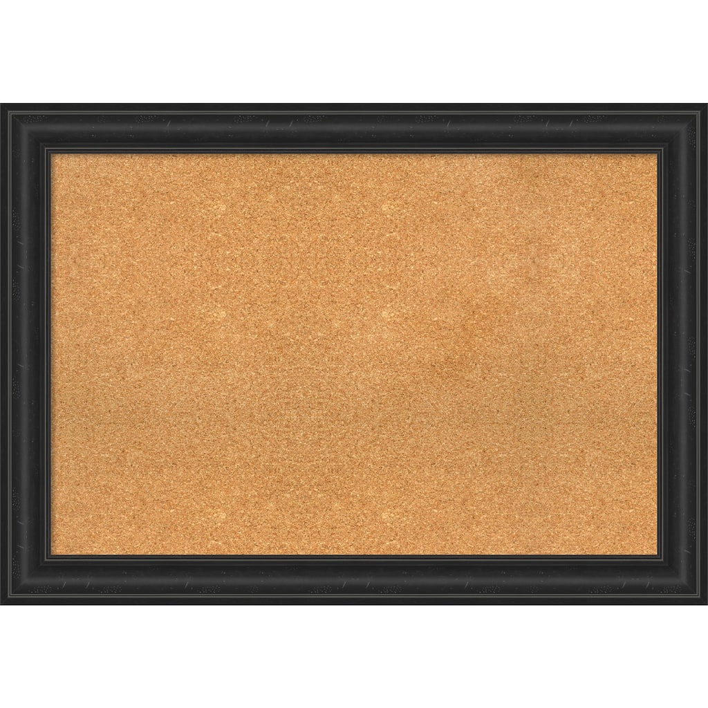 Shipwreck Black Framed Cork Bulletin Memo Board