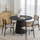 preview thumbnail 8 of 41, Solid Wood Round Dining Table for 4-8 People Nordic style