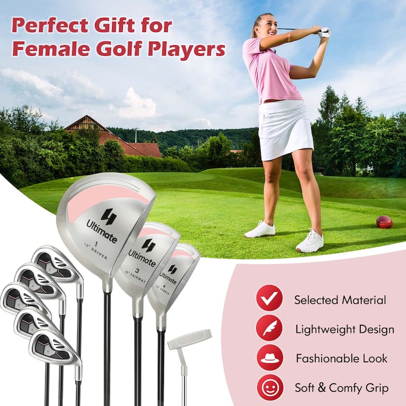 9 PCS Golf Clubs Set Professional Golf Clubs for Women Right Hand