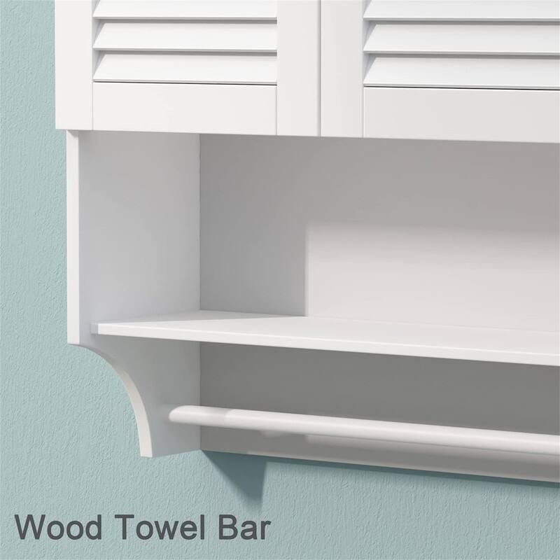 Medicine Cabinet with Towels Bar - 8.9"D x 23.6"W x 29.3"H