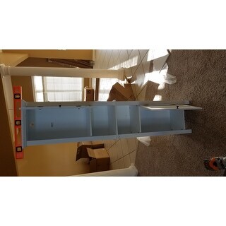 Tall Tower Bathroom 66.9in.H Cabinet in White