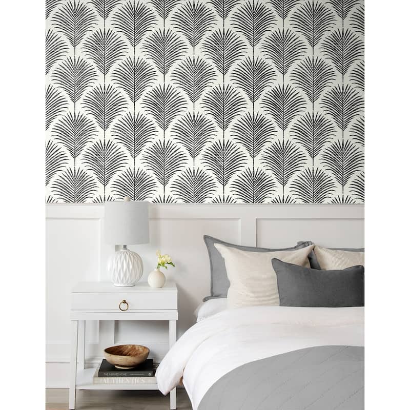 NextWall Grassland Palm Peel and Stick Wallpaper