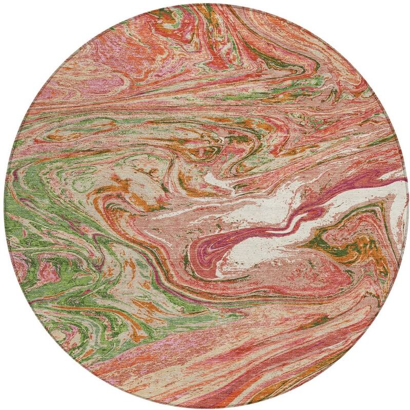 HomeRoots Abstract Transitional Rectangle Outdoor Rug