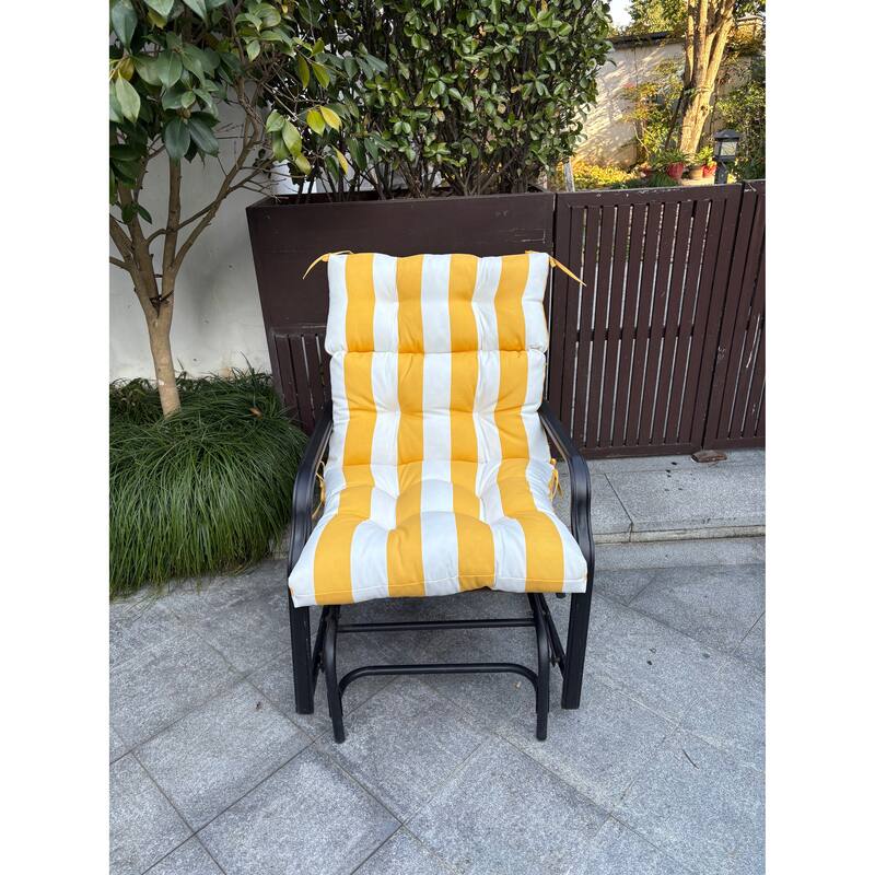 2 Pcs Set High Back Patio Chair Cushions,Tufted Rocking Chair Cushions,Adirondack Cushions