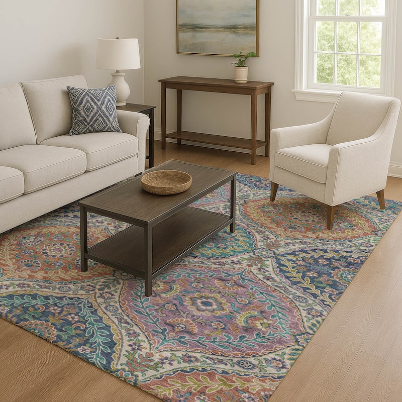 Premium Washable Super Soft Traditional Global Mayfield Rug