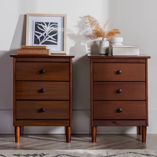 Lifestorey Ana 3-Drawer Nightstand