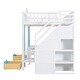 preview thumbnail 15 of 50, Full-Over-Full Bunk Bed with Changeable Table
