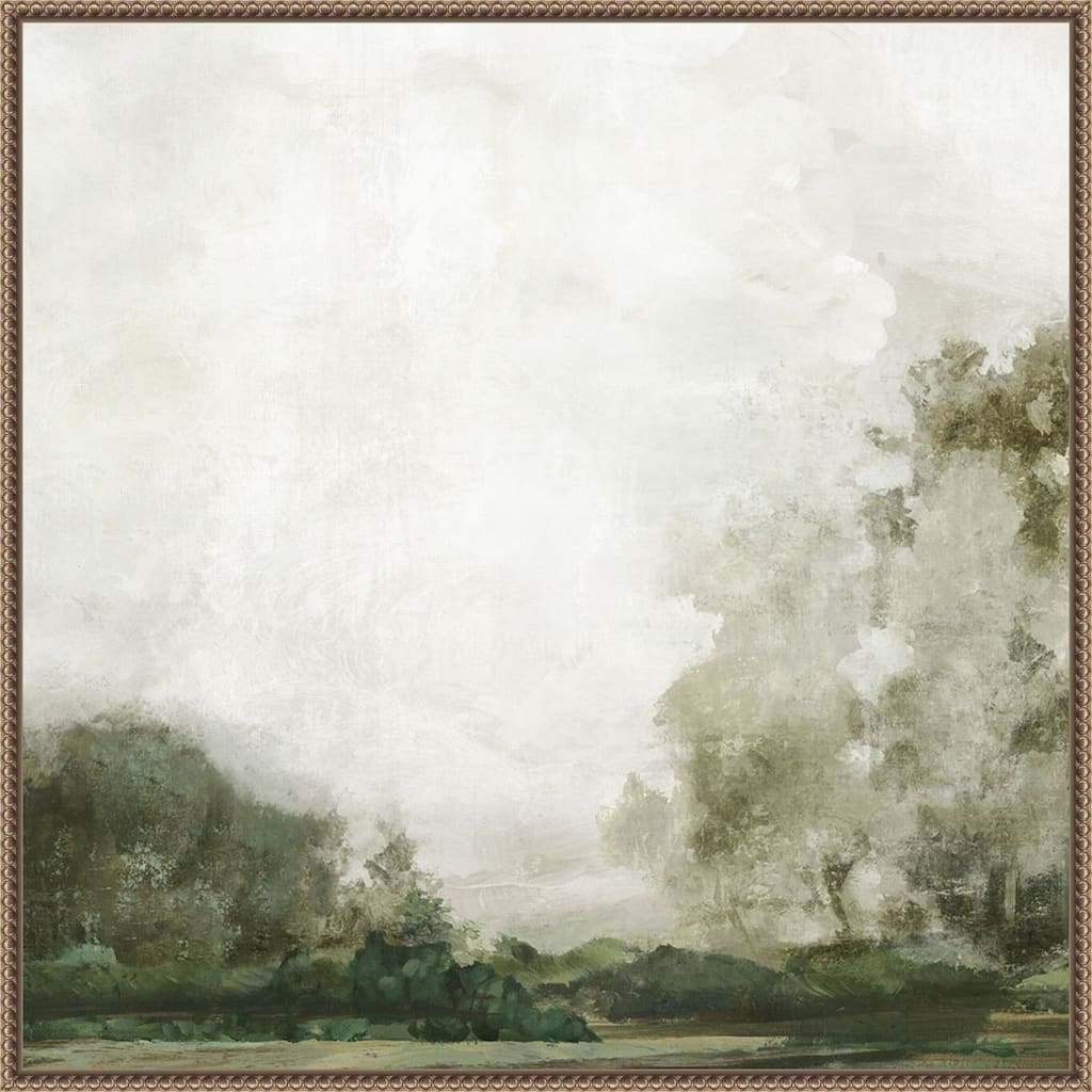 Misty Morning Over the Trees by PI Studio (30 x 30 in.), Framed Canvas Wall Art Print