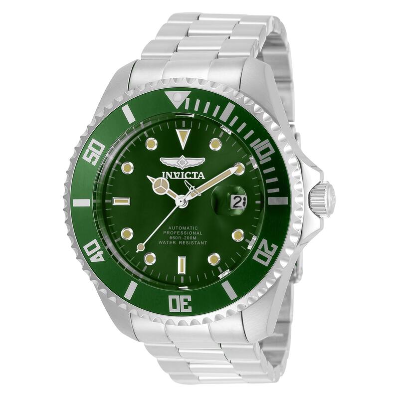 Invicta Men's 35719 Pro Diver Automatic 3 Hand Green Dial Watch