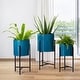 preview thumbnail 22 of 23, Glitzhome Modern Metal 3-piece Plant Stand Set