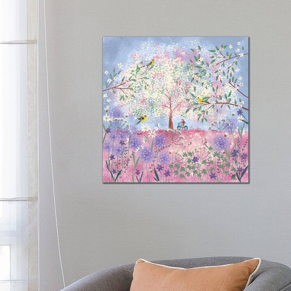 iCanvas "Periwinkle Spring Flora" by Joy Laforme Canvas Print