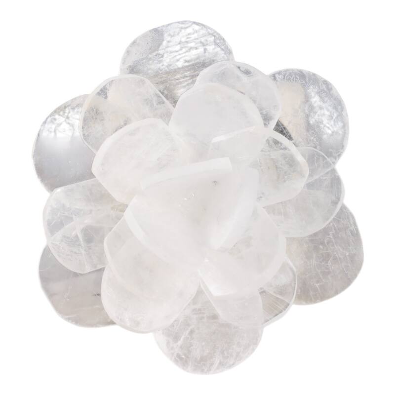 Marble Statue Elegant Floral Decorative Sculpture Object Home Decor