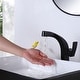 preview thumbnail 12 of 13, Matte Black Bathroom Faucet Waterfall Vessel Sink Faucet Single Handle