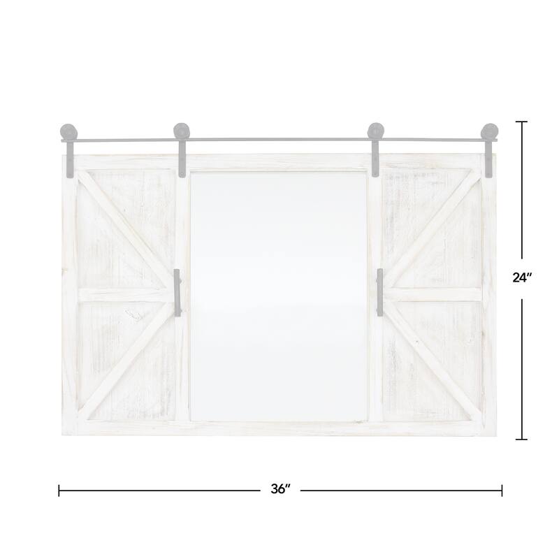 FirsTime & Co. Hayloft Farmhouse Barn Door Mirror