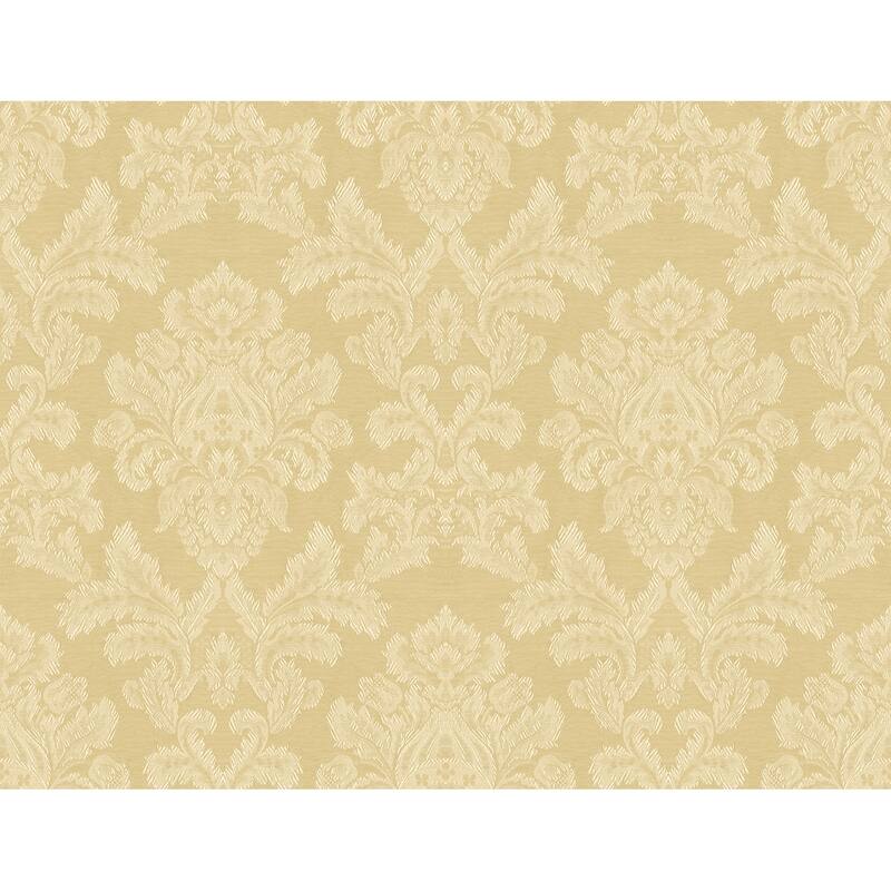 Seabrook Designs Imogene Acanthus Damask Unpasted Wallpaper
