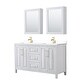 preview thumbnail 53 of 71, Daria 60 Inch Double Vanity, Cultured Marble Top, Medicine Cabinets