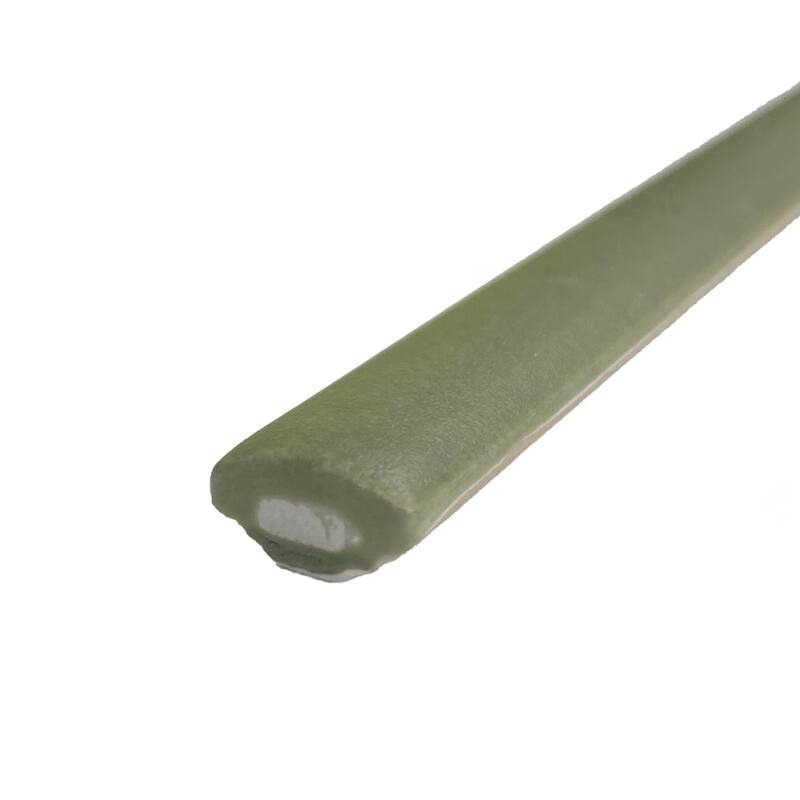 Merola Tile Coco Demi-Bullnose Matte Moss Verde 1/2" x 7-7/8" Ceramic Wall Trim - (1 Tile)