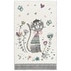 preview thumbnail 5 of 11, SAFAVIEH Carousel Kids Fumiki Parisian Cat Rug 2' x 3' - Ivory/Pink