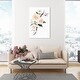 Oliver Gal Floral and Botanical Wall Art Canvas Prints 'Soft Peach ...