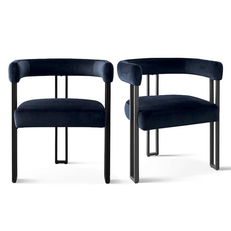 Upholstered Velvet Armchair (Set of 2)
