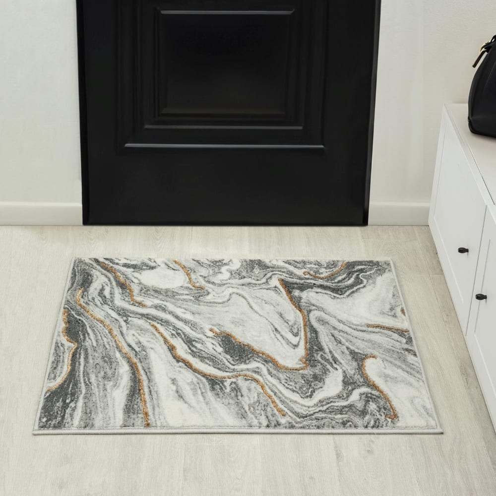 Luxe Weavers Marble Abstract Pattern Area Rug for Living Rooms