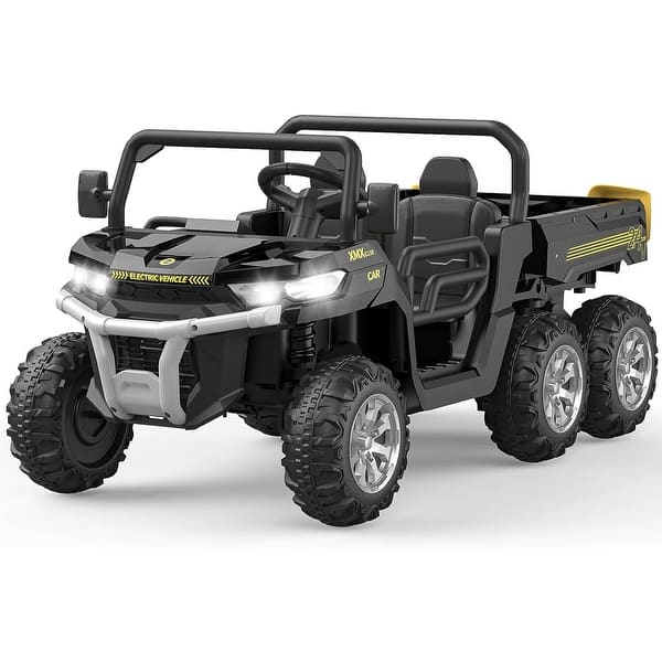 slide 2 of 37, 24V 2 Seater Ride On Dump Truck with Remote Control Electric UTV Car Black