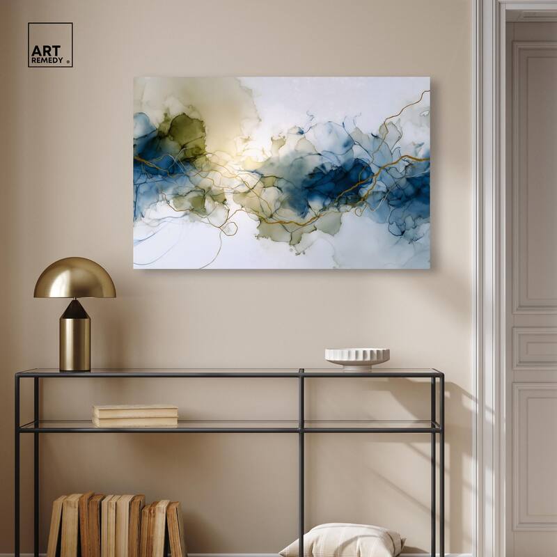 Fluid Geode Canvas by Art Remedy, Gallery Wrapped