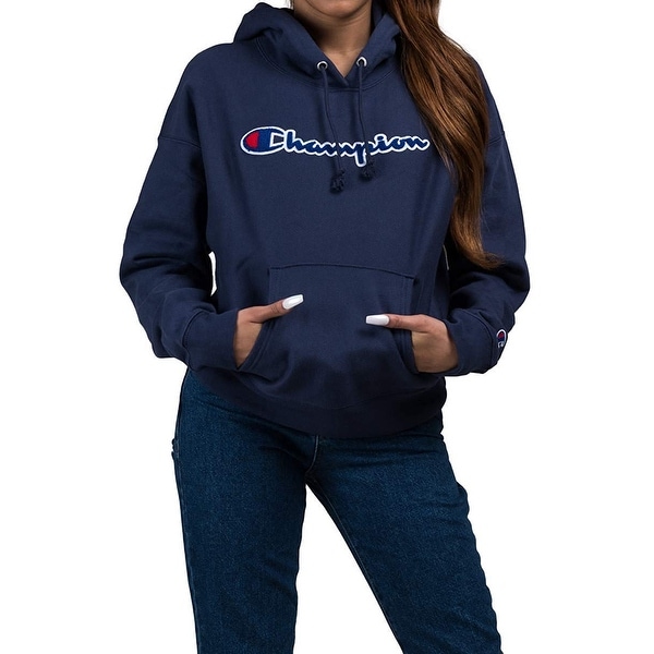 champion life women's reverse weave pullover hoodie c logo