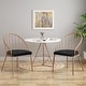preview thumbnail 2 of 19, Doane Velvet Cushion Stainless Steel Dining Chairs (Set or 2) by Christopher Knight Home