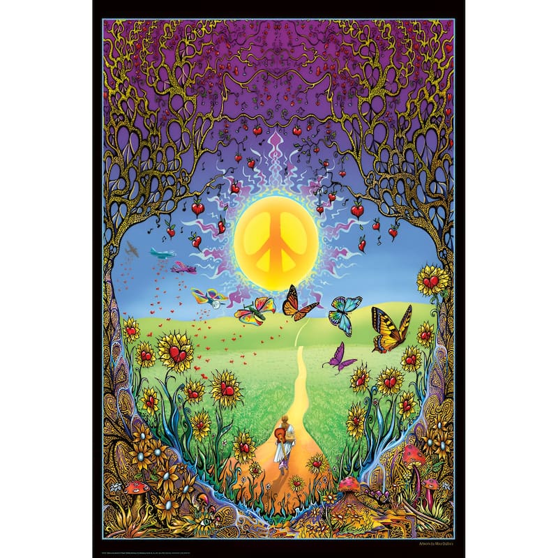Back to the Garden of Peace Decrotive poster- Mike DuBois Art Poster - 24 x 36 Inch