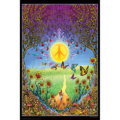 Back to the Garden of Peace Decrotive poster- Mike DuBois Art Poster - 24 x 36 Inch