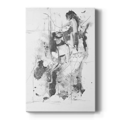 Graphite Abstract I Premium Gallery Wrapped Canvas - Ready to Hang
