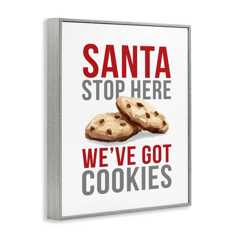 Stupell Santa We Have Cookies Framed Giclee Art Design By Dogwood Portfolio