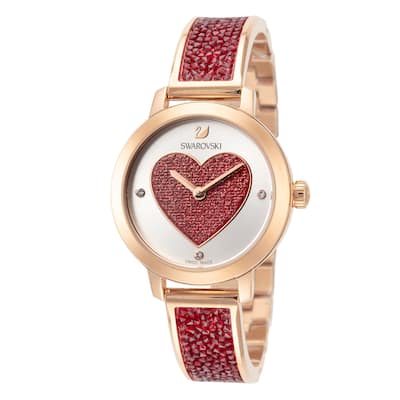 Swarovski Women's Cosmic 29mm Red Dial Stainless Steel Quartz Watch - One Size