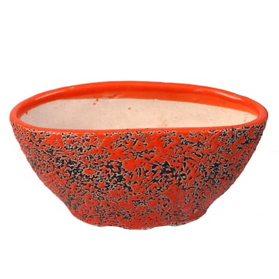 Tillow Turquoise Ceramic Bowl Planter