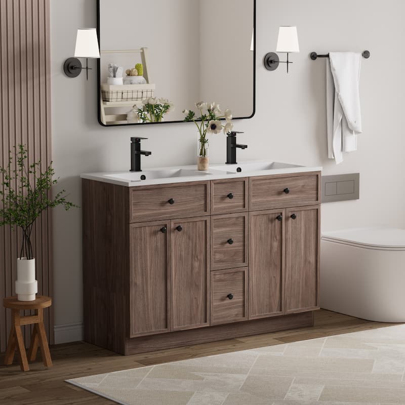36"/48"/60"/72" Bathroom Vanity Set with Sink & Faucet