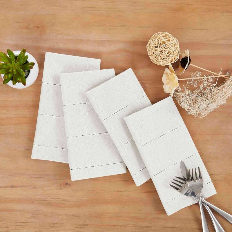 Izod Chadwick White 4-Pack Napkin Set