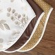 preview thumbnail 5 of 4, Floral Leaf Absorbent Burp Cloths 3 Pack Set Ivory Beige White Gender Neutral Boho Bohemian Watercolor Botanical Flower Woodland