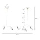preview thumbnail 17 of 41, 5 - Light Modern Adjustable Metal Linear Spot Tracking Pendant Light