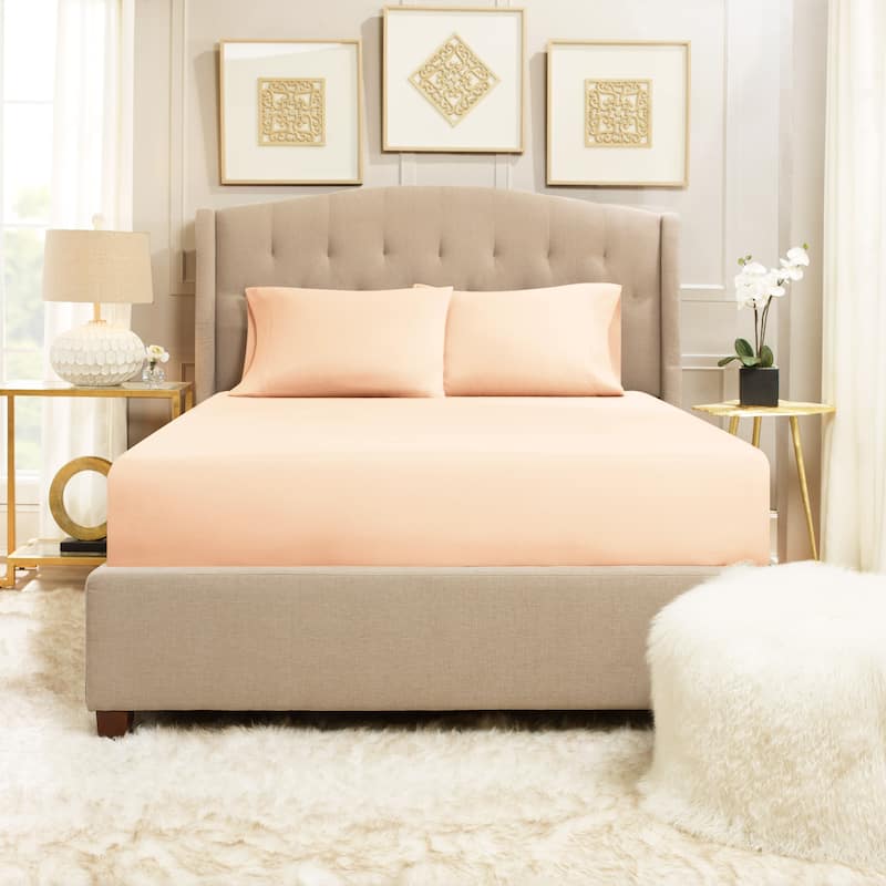 Empyrean Bedding Ultra Soft Microfiber 3 Piece Bed Sheet Set - Extra Deep Pocket Fitted Sheet with 2 Pillowcases