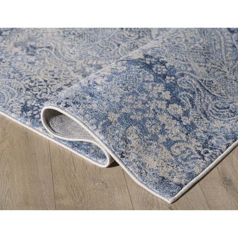 Angel Collection Faded Abstract Area Rug