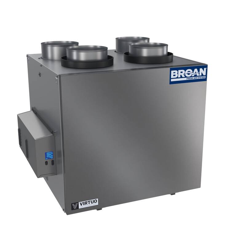 Broan B230H75RT AI 225 CFM Wall or Ceiling Mounted Heat Recovery - Black