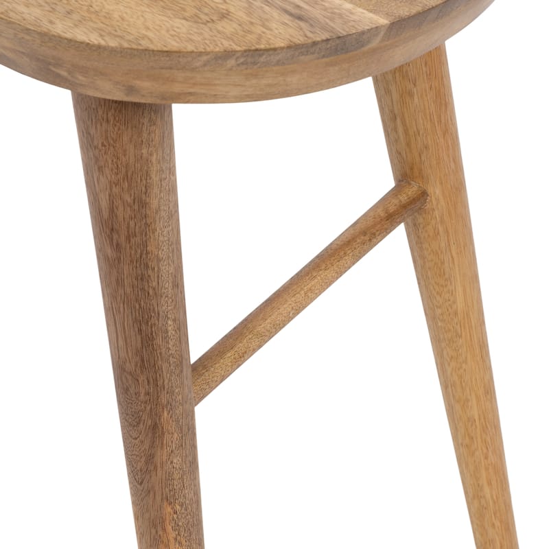 Kate and Laurel Conan Oval Wood Side Table - 22x14x22