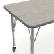 preview thumbnail 28 of 47, 24''W x 48''L Thermal Laminate Activity Table - Adjustable Short Legs