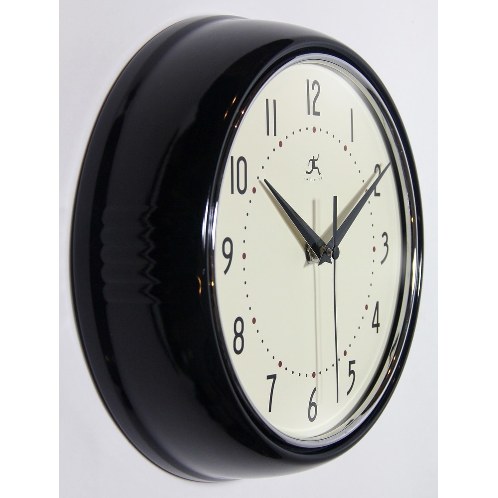Round Retro Kitchen Wall Clock by Infinity Instruments ...