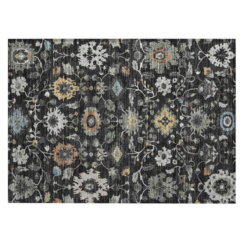 Machine Washable Indoor/ Outdoor Traditional Marci Chantille Rug