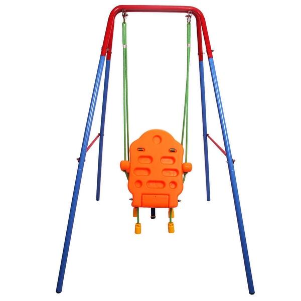 Shop Outdoor Backyard Playground Children Swing Set With Rope