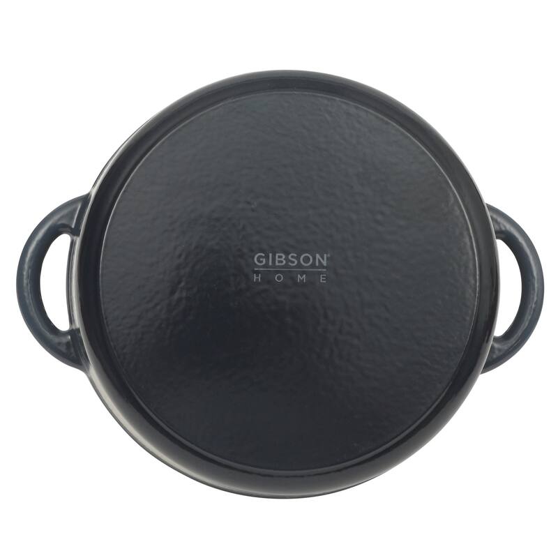 Gibson Home Enameled Cast Iron Dutch Oven Pot with Lid