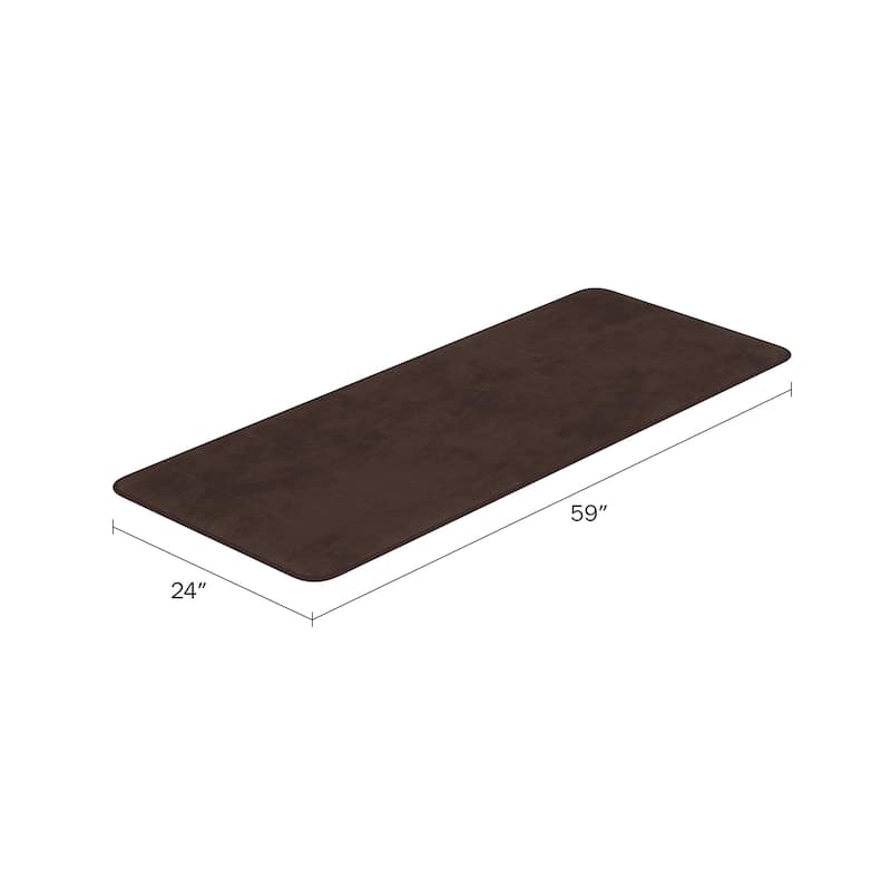 Oversized Bathroom Rug - Extra-Long Memory Foam Bath Mat with Nonslip Backing by Windsor Home
